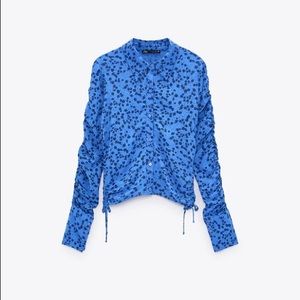 Zara Bluish Print Shirt